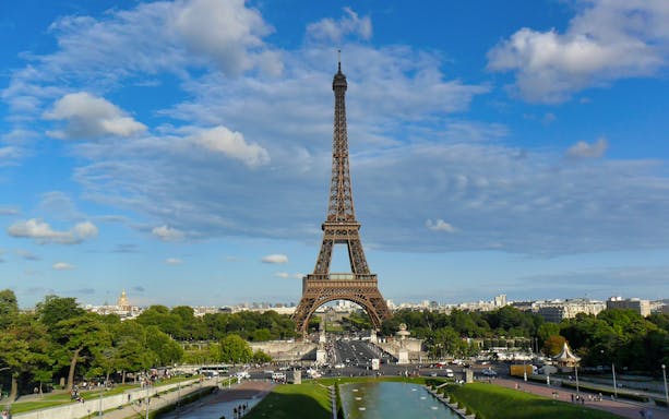 Eiffel Tower view from Trocadéro Gardens, Paris, part of Combo: Eiffel Tower 2nd Floor Tour + Versailles Palace Tickets.