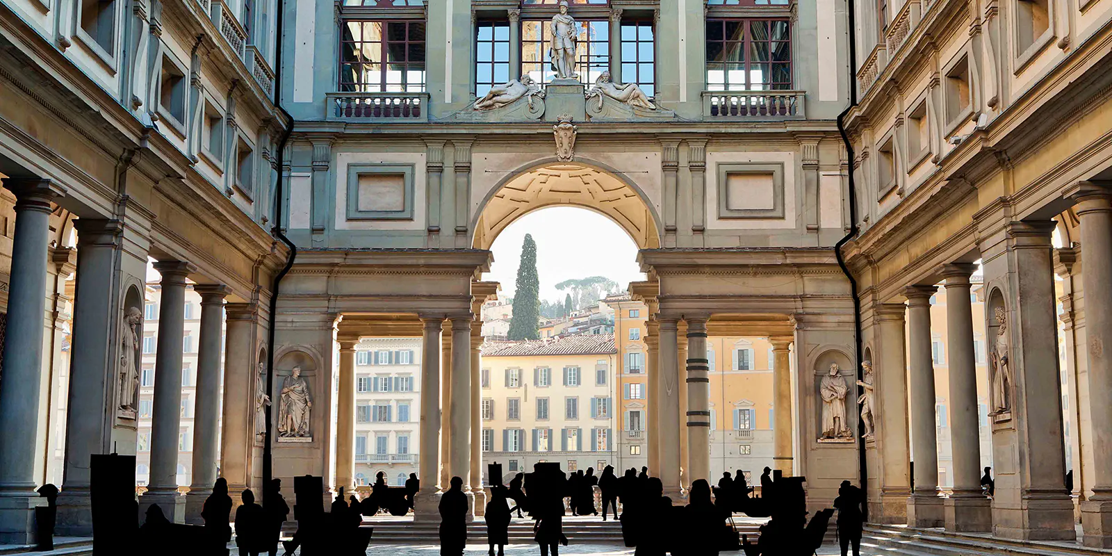 “Uffizi gallery entrances