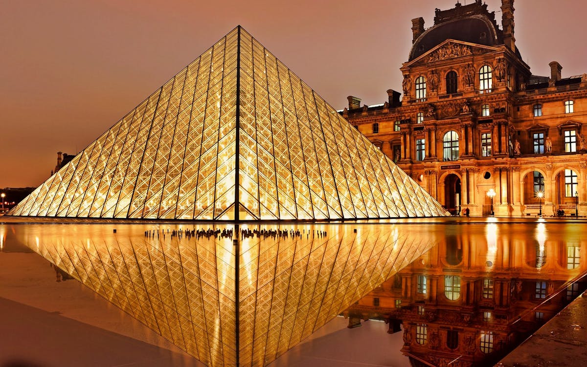 Louvre At Night