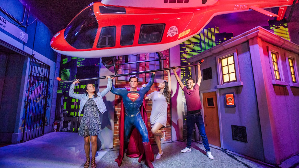 Wax figures of famous personalities at Madame Tussauds Sydney.