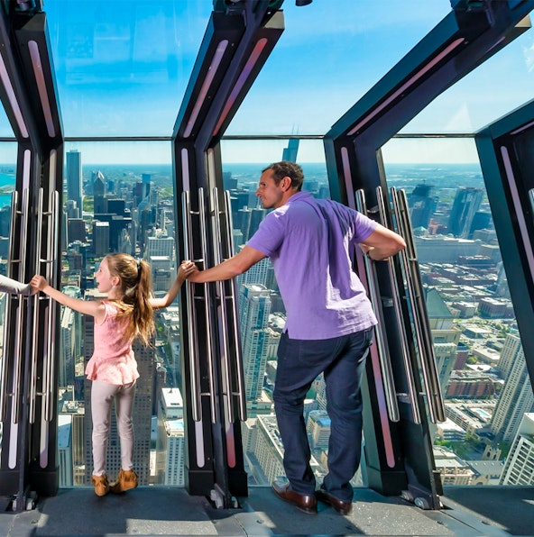 View the windy city’s skyline from every angle at 360 Chicago