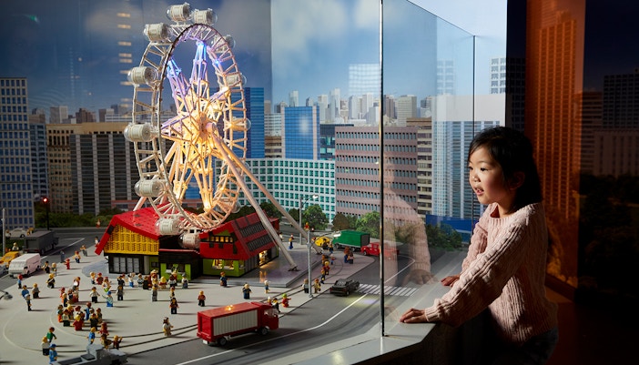 Explore a mini Melbourne built entirely from LEGO bricks!