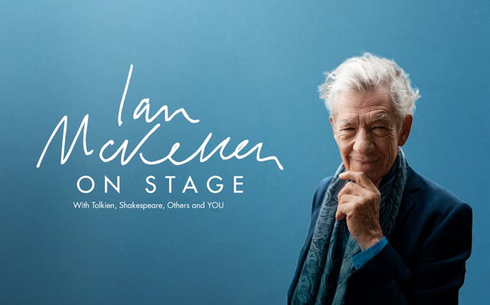 Ian McKellen promotional image for "On Stage" show.