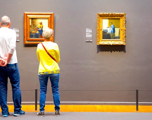 Woman Reading a Letter in the Rijksmuseum