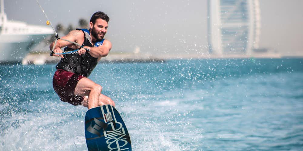 Water sports in Dubai - wake boarding