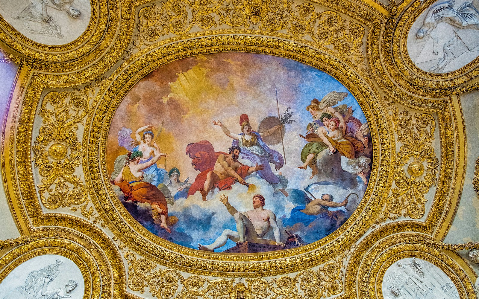 The ceiling of the Galerie d’Apollon