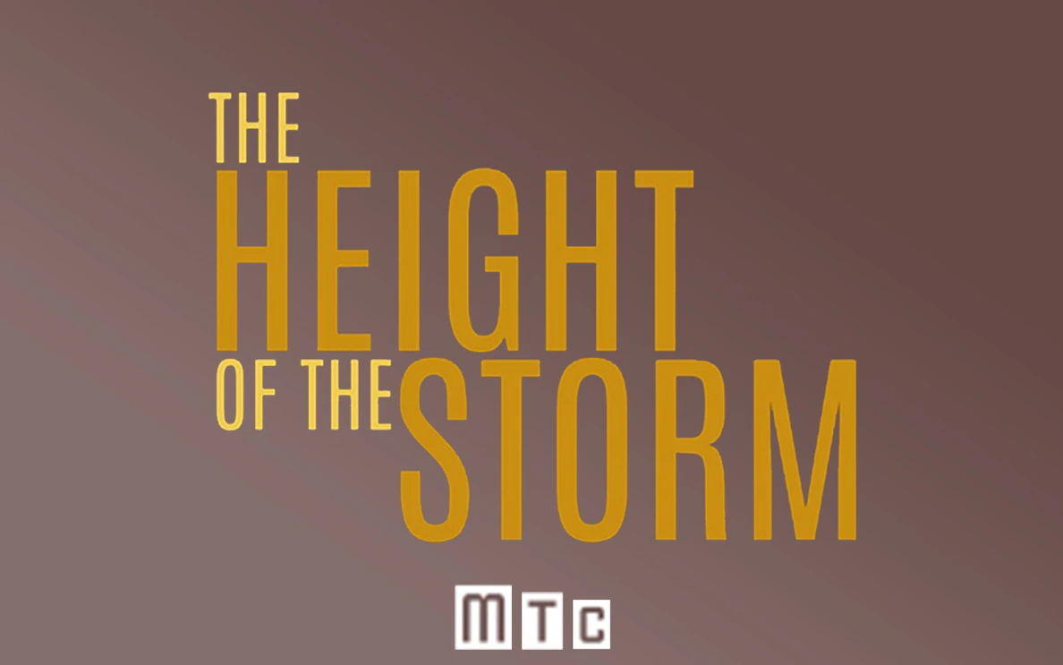 The Height of the Storm" text on a brown background with MTC logo.