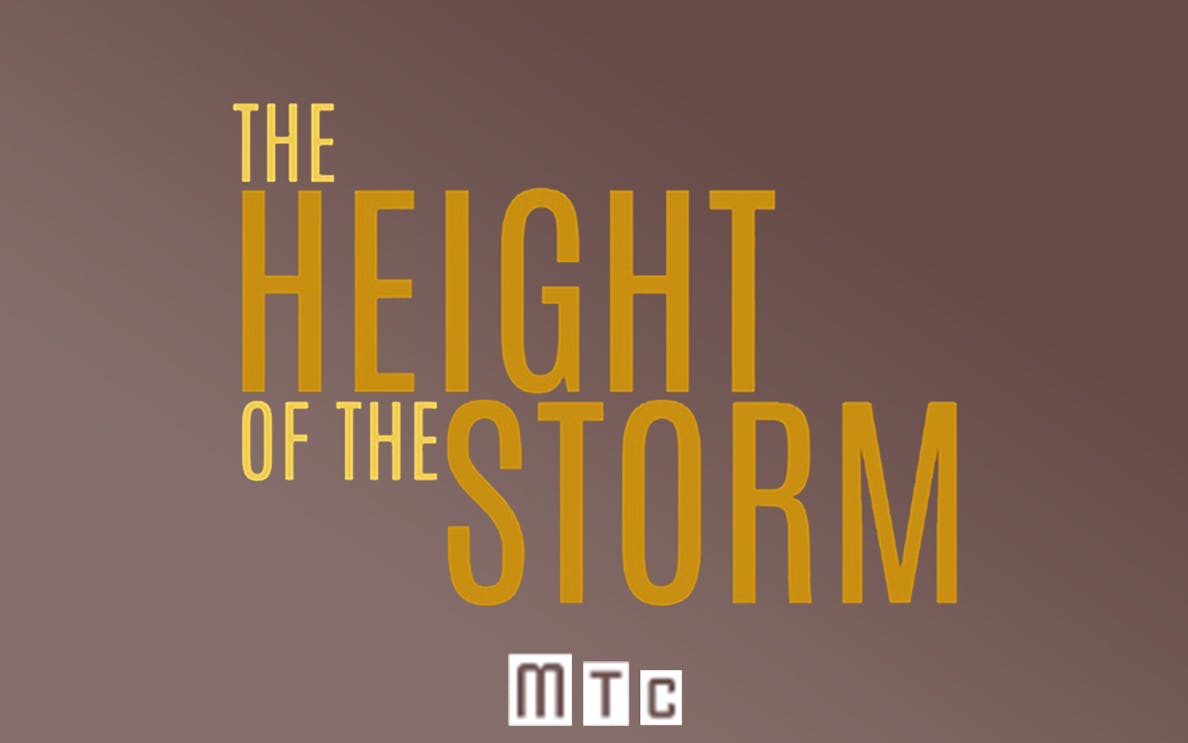 The Height of the Storm" text on a brown background with MTC logo.