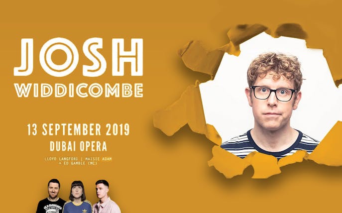 Josh Widdicombe comedy show poster, Dubai Opera, September 2019.