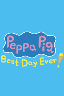 Peppa Pig: Best Day Ever! logo on blue background.