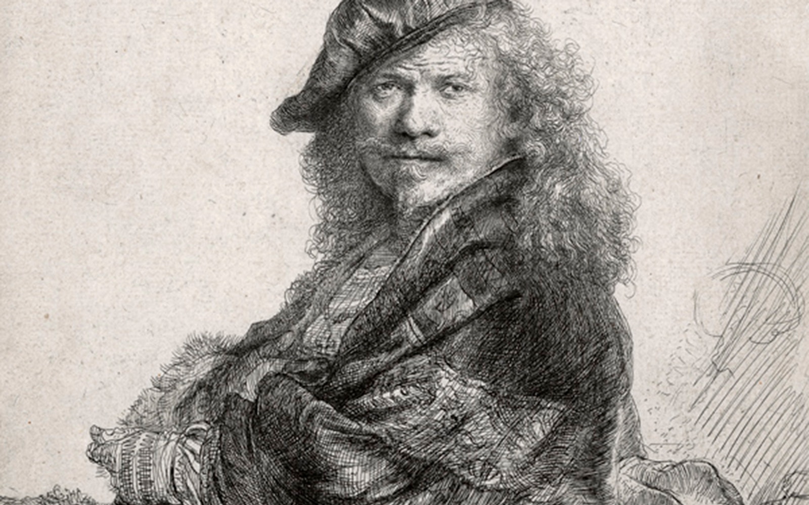 Self-Portrait, Leaning on a Stone Sill