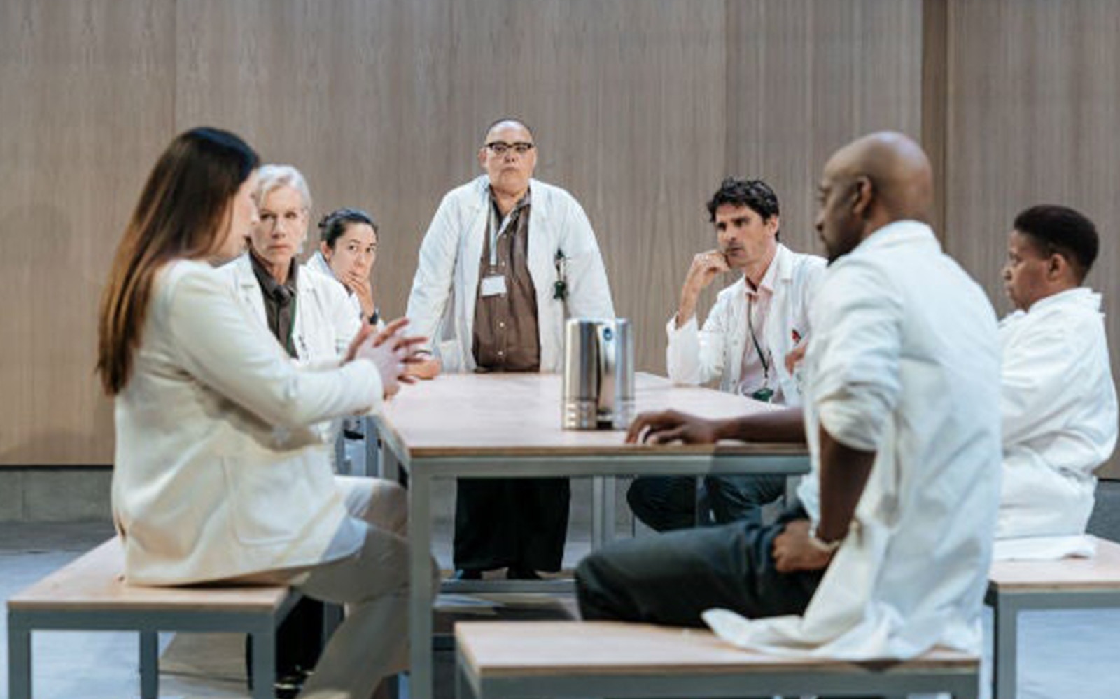 The Doctor stage performance in London theater.