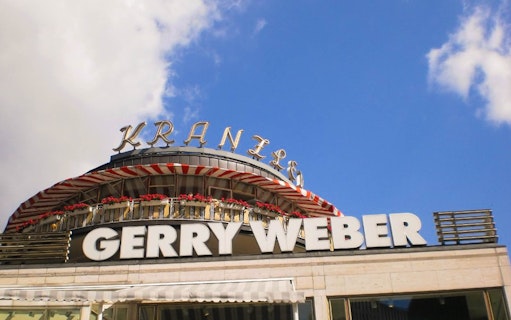 Kaufhaus des Westens facade with Gerry Weber sign, Berlin.