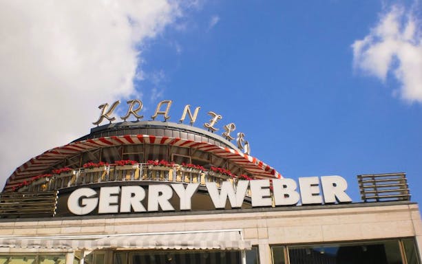 Kaufhaus des Westens facade with Gerry Weber sign, Berlin.