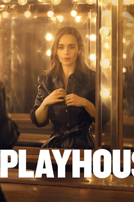 The Seagull play poster with actor in front of mirror, directed by Jamie Lloyd.