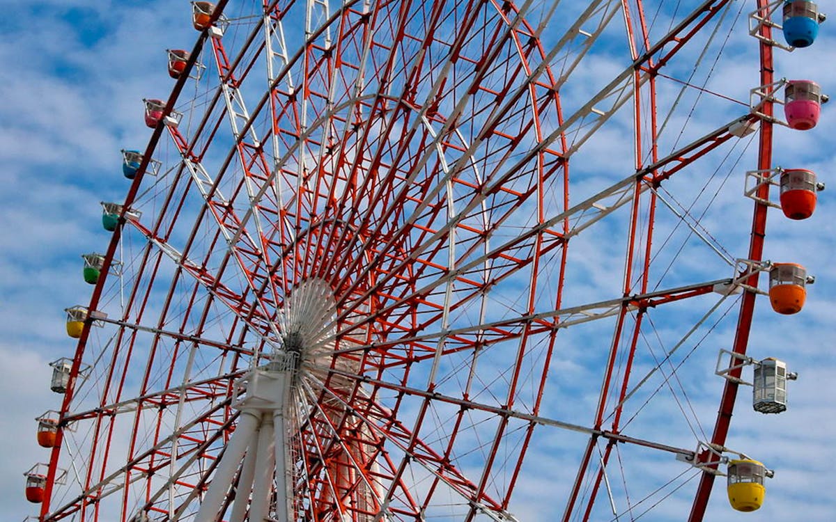 odaiba tokyo palette town sky wheel-2 odaiba tokyo palette town sky wheel-2