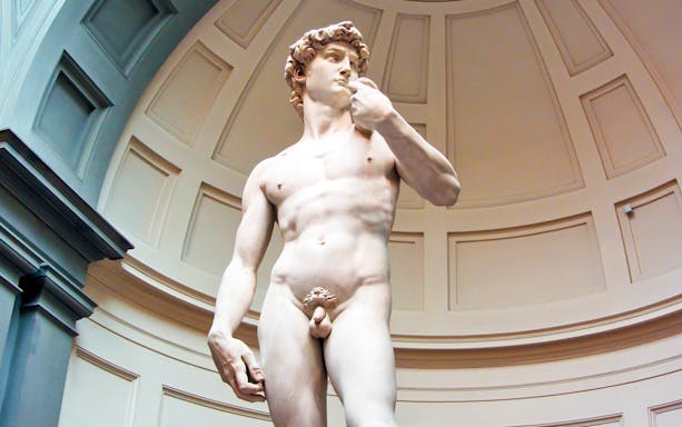 Statue of David at Accademia Gallery, Florence.