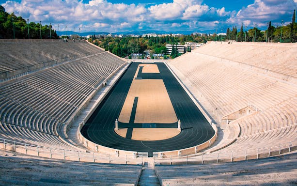 Panathenaic Stadium in Athens, Greece, part of the Athens Unlimited Attractions Pass.