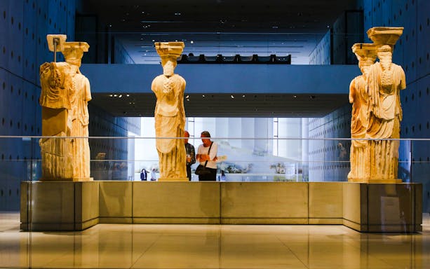 Caryatids in the Acropolis Museum, Athens, part of the Athens Unlimited Attractions Pass.