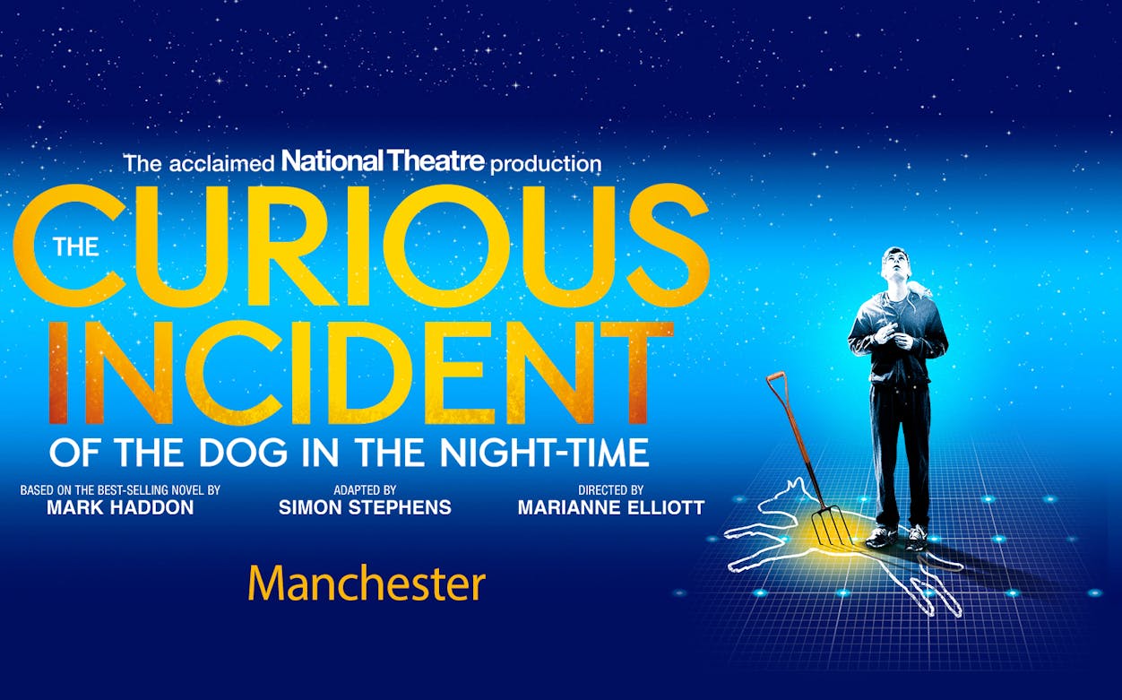 The Curious Incident of the Dog in the Night-Time poster, Manchester show.