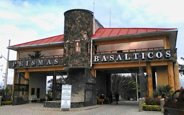 Entrance to Prismas Basálticos in Real del Monte, Mexico.