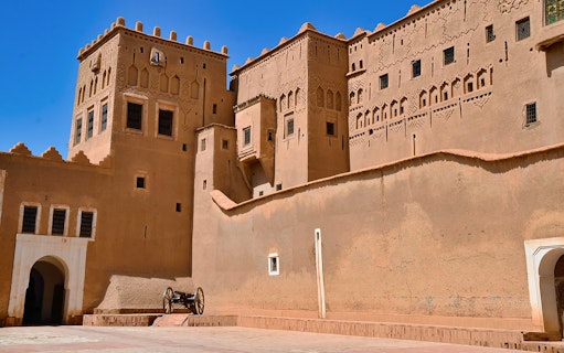 Kasbah Aït Benhaddou's historic architecture in Ouarzazate, Morocco, viewed on a private tour from Marrakesh.