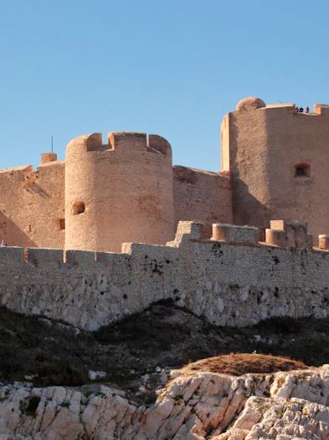 Château d’If fortress on rocky island, Marseille, France.