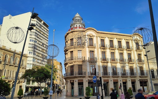 Historic building in Almeria city center, part of the Gastronomic Tapa Tour.