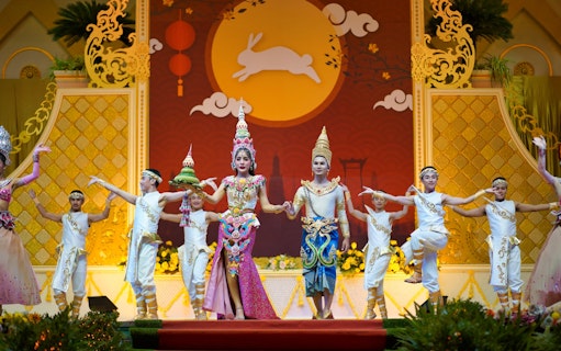 Traditional Thai dance performance at Sukhawadee House, Pattaya.