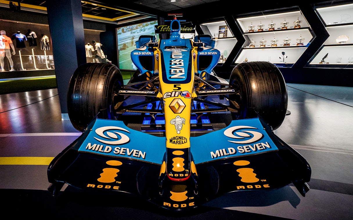 Formula 1 car display at Rafa Nadal Museum Xperience.