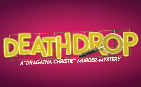 Drag performers on stage during Death Drop Back in the Habit show.