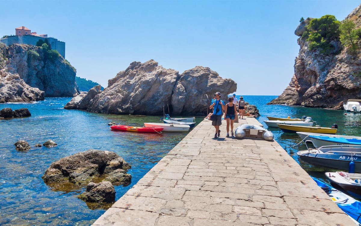 dubrovnik: giro a piedi di approdo del re-4 dubrovnik: giro a piedi di approdo del re-4