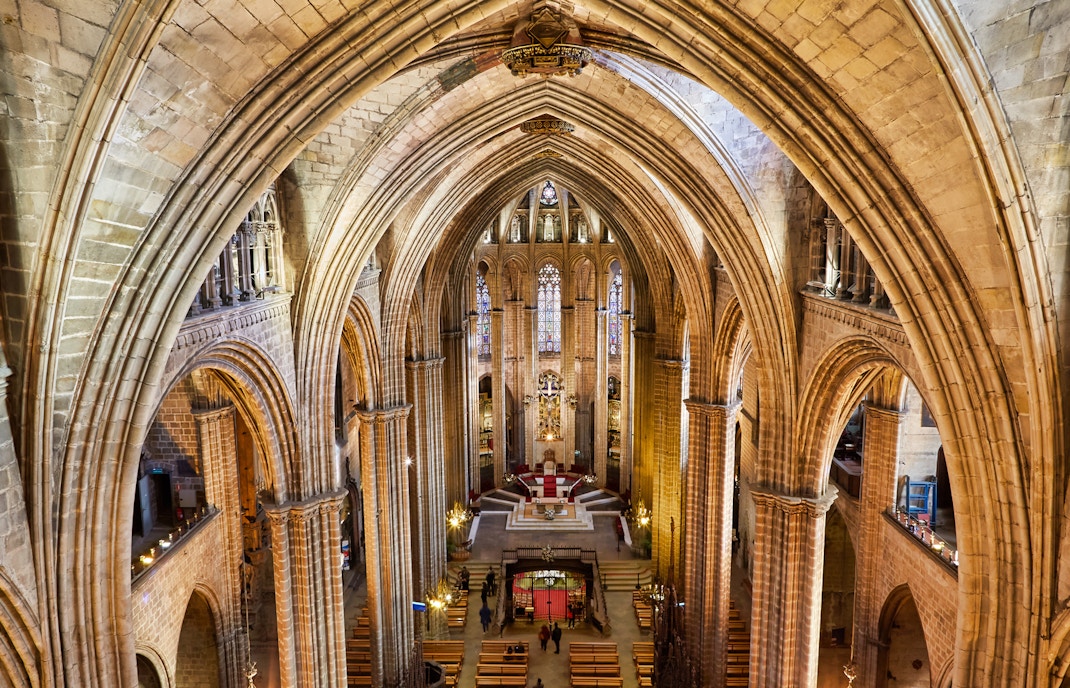 Inside Barcelona Cathedral