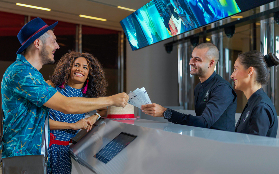 Indgangen til Dubai Mall