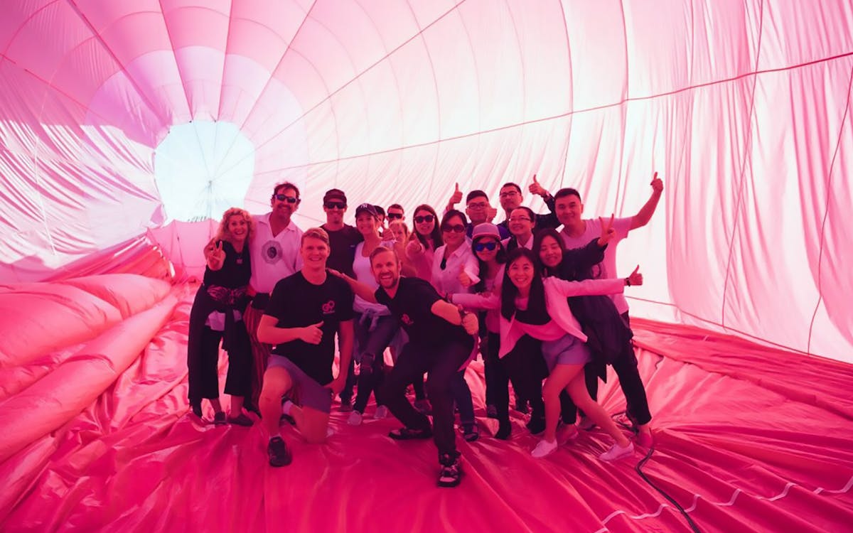 go ballooning gold coast: pink hot air balloon-7 go ballooning gold coast: pink hot air balloon-7