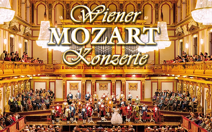 Orchestra performing at Wiener Musikverein concert hall in Vienna.