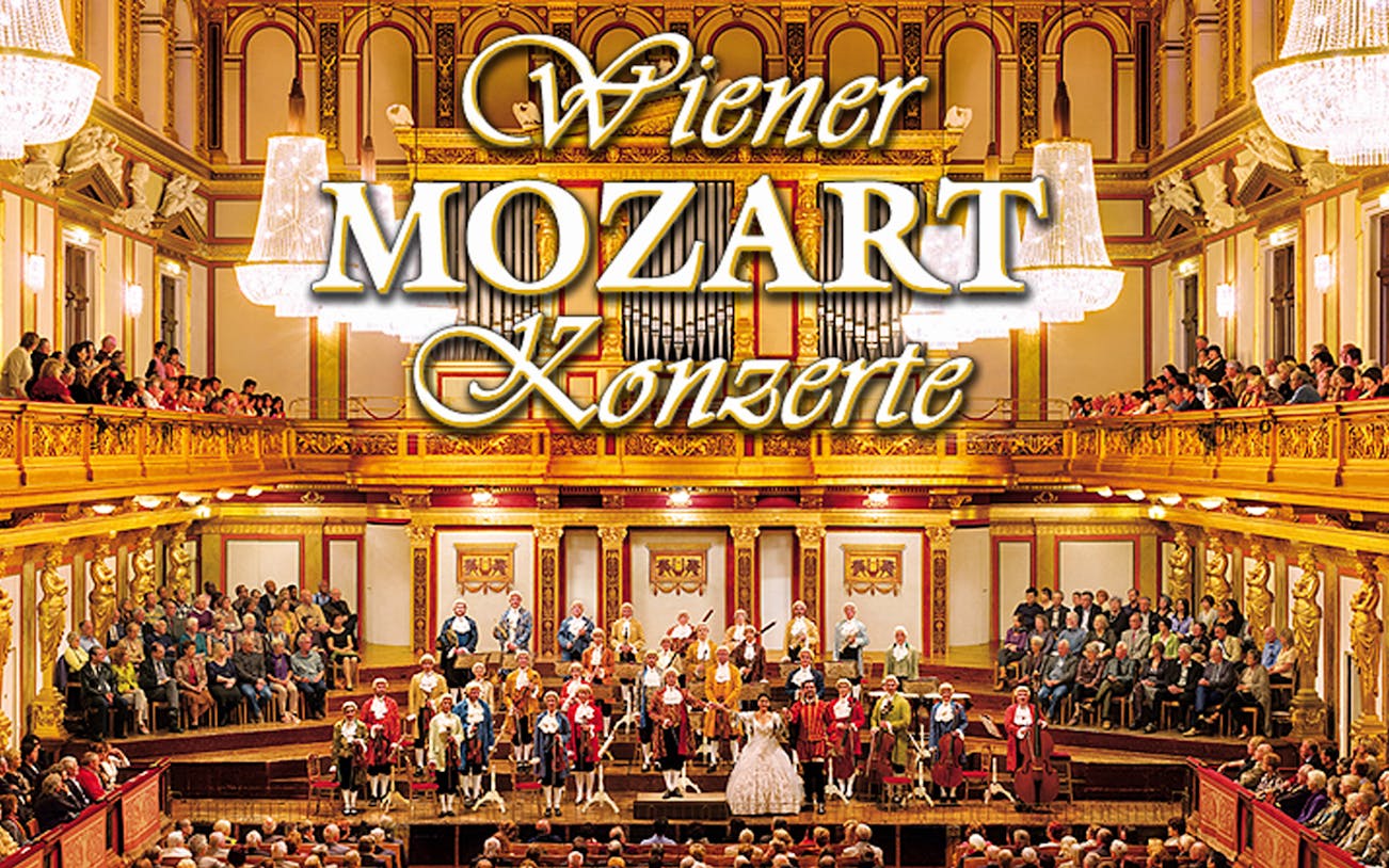 Orchestra performing at Wiener Musikverein concert hall in Vienna.
