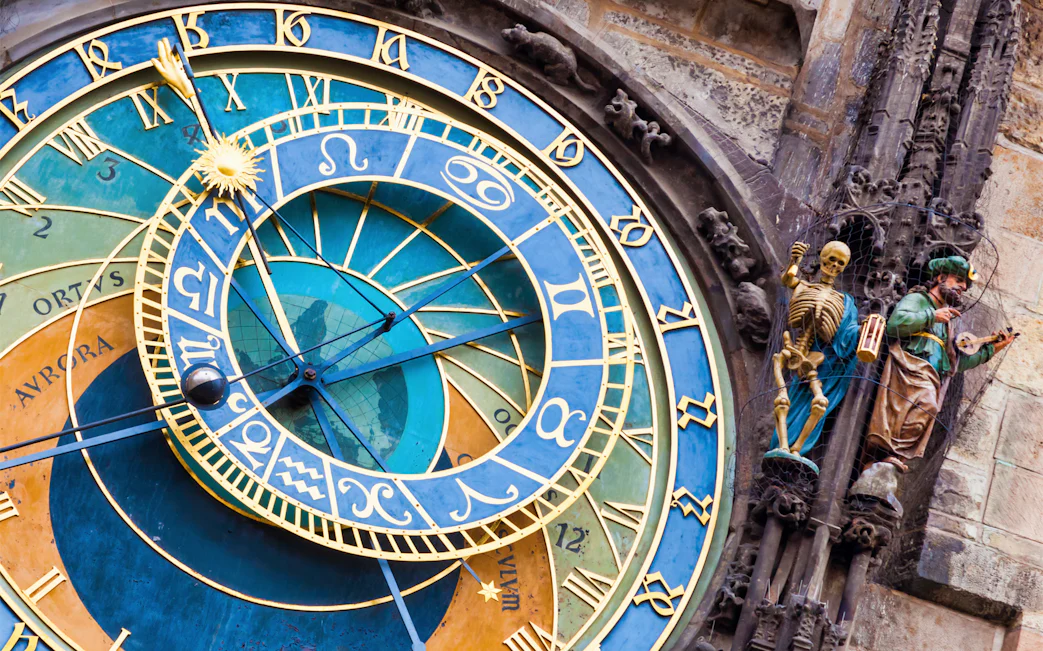 Astronomical Clock in Prague's Old Town Square.