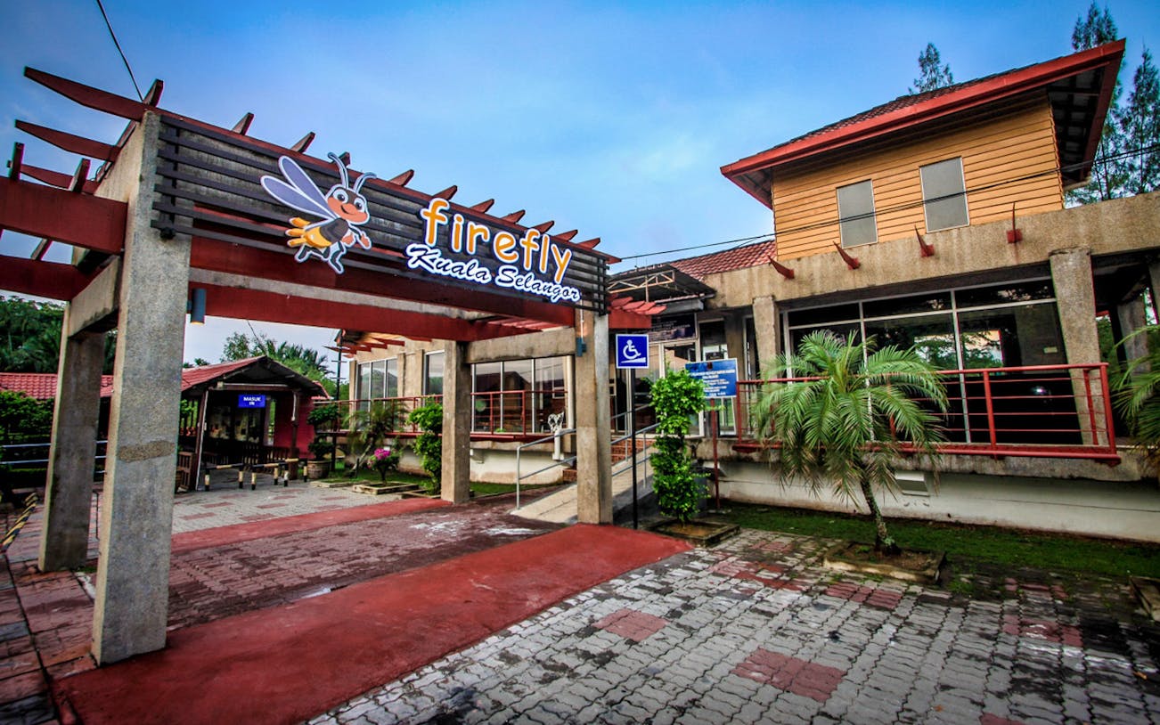 Kampung Kuantan Fireflies Park entrance in Kuala Selangor.