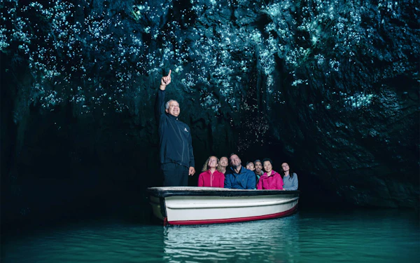 From Auckland: Hobbiton Movie Set Signature Tour and Waitomo Caves Guided Tour with Lunch