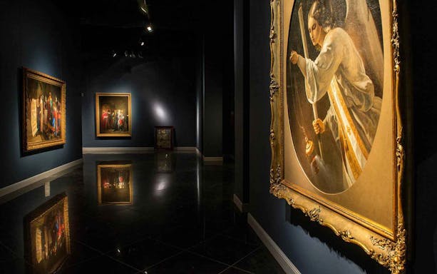 Art gallery in Moscow with classic paintings on display, part of Moscow CityPass tour options.