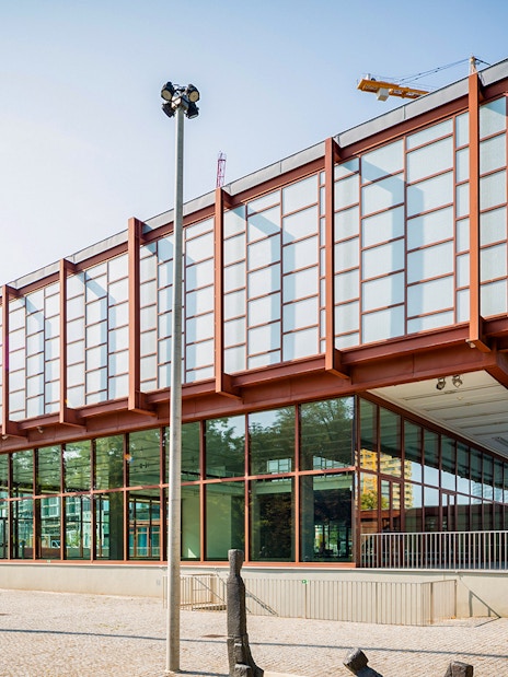 Belvedere 21 Museum of Contemporary Art exterior in Vienna, Austria.