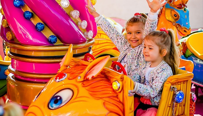 Fairytale zone at Energylandia amusement park, Zator, with fast track entry and transfers from Krakow.