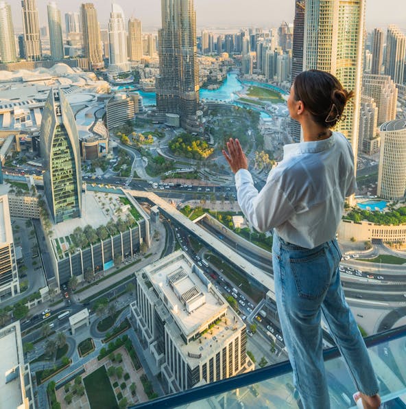 Look out at some of the best views in Dubai at the Dubai Sky Views