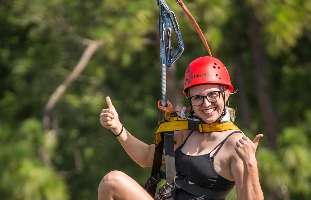 Zip line at Gatorland