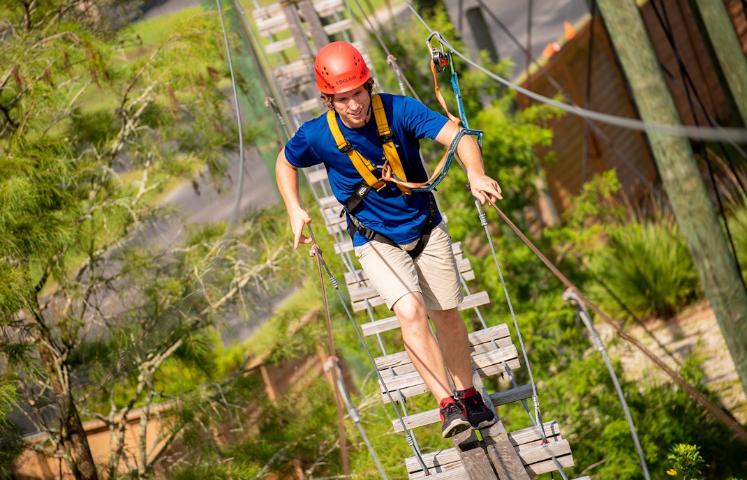 Ziplining experience at Gatorland