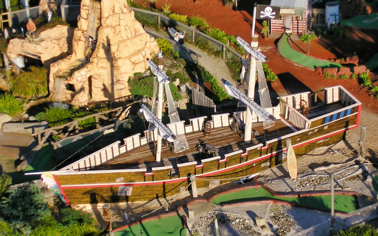 Pirate ship replica at Maru Koala and Animal Park, Australia.