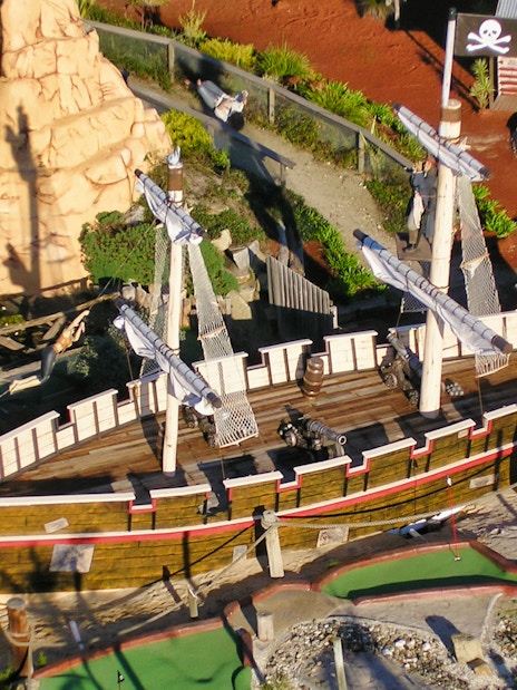 Pirate ship replica at Maru Koala and Animal Park, Australia.