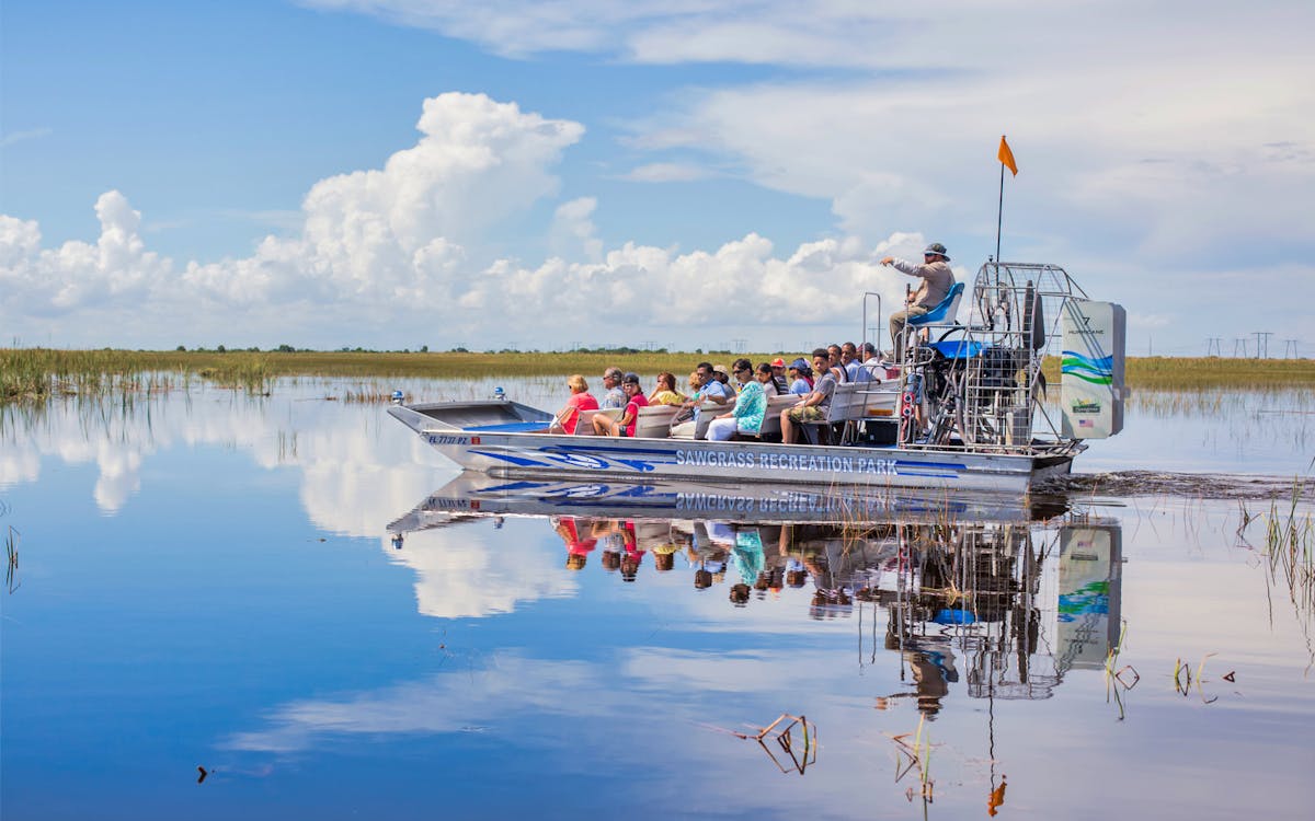 sawgrass recreation park: airboat ride with access to reptile exhibits-1 sawgrass recreation park: airboat ride with access to reptile exhibits-1