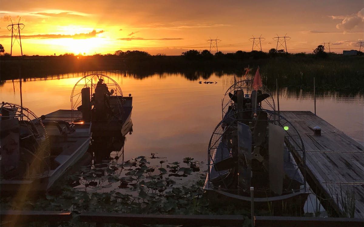 sawgrass recreation park: airboat ride at night-3 sawgrass recreation park: airboat ride at night-3